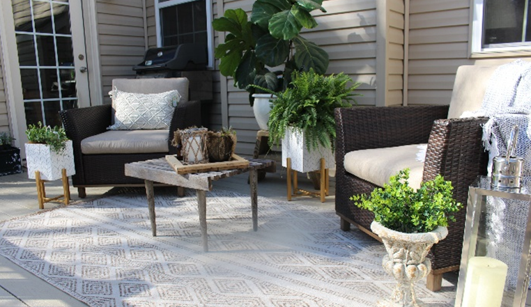 Boho Style Patio Decor