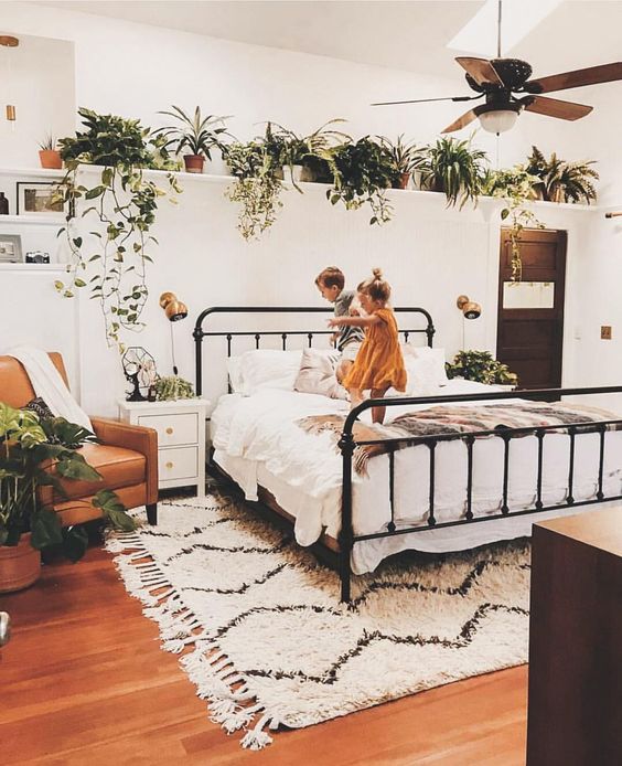 Floating Shelves Above The Bed