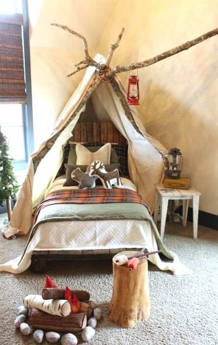 Camping Boys Bedroom Idea