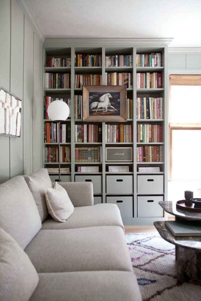 Built-In Living Room Bookcase