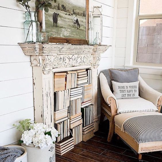 Faux Fireplace Living Room Decor
