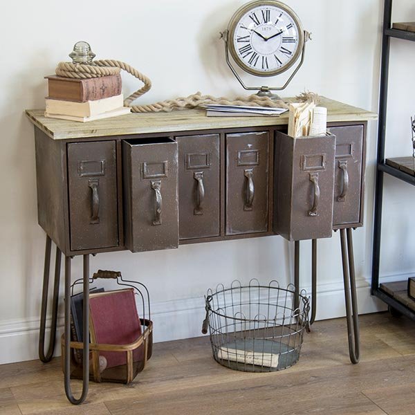 metal filing cabinet table